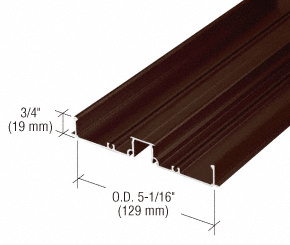 CRL 487 Bronze Anodized OfficeFront™ Horizontal Mullion Base - 24'-2"