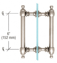 CRL Polished Nickel 6" Colonial Style Back-to-Back Pull Handles