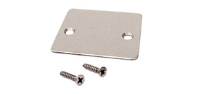 CRL Brushed Stainless End Cap with Screws