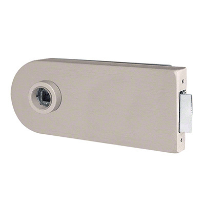 Fallbrook Brushed Nickel D-Shape Latch Housing