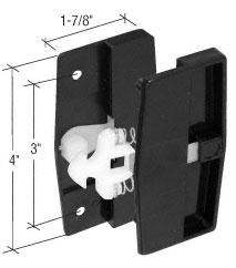 CRL Sliding Screen Door Latch and Pull With 3" Screw Holes for Columbia 1/2" Thick Doors