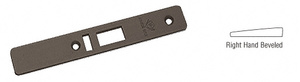 CRL Dark Bronze Right Hand Beveled Faceplate for AR4513 Series Deadlatch Locks