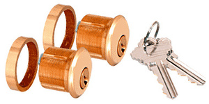 CRL Brass AMR215 Series Double Keyed Cylinders