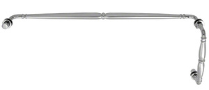 CRL Polished Chrome Victorian Style Combination 8" Pull Handle 24" Towel Bar