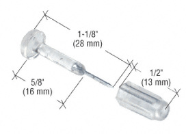 CRL 1-1/8" Window Grid Retainers Pins - Carded