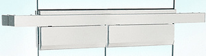 CRL Polished Stainless Double Floating Header for Overhead Concealed Door Closers - for 72" Wide Opening
