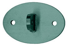 CRL Custom KYNAR® Paint Oval Shaped Mounting Plate