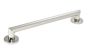 CRL Polished Stainless Mitered 18" Round Grab Bar
