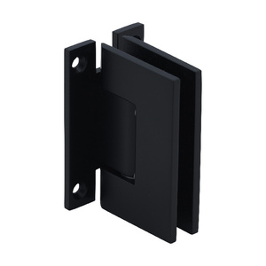 CRL Matte Black Vienna 037 Series Wall Mount 'H' Back Plate Hinge