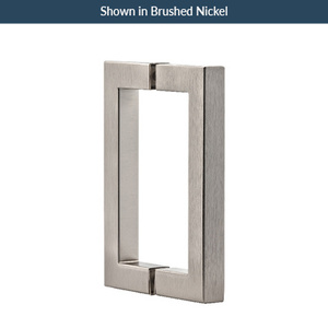Custom Finish 6" Square Style Back-to-Back Handles