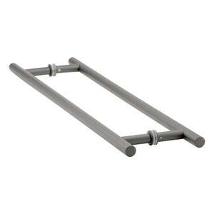 Brushed Nickel 18" Back to Back Ladder Pull Towel Bar
