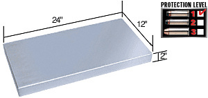 CRL Tablette, 610 mm de largeur x 305 mm de profondeur (24 x 12 po), acier inoxydable