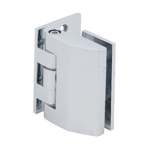 CRL Polished Chrome Regal 037 Series Wall Mount Offset Back Plate Hinge