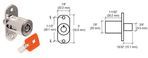 CRL Keymatic Sliding Door Plunger Lock