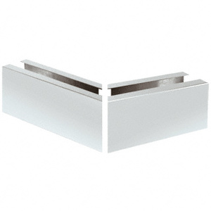 CRL Satin Anodized 12" Mitered 135 Degree Corner Cladding for B5A Series SurfaceMate® Base Shoe