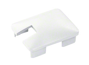 CRL Sky White Notched Cap for 180 Degree End Post