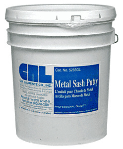 CRL Gray Metal Sash Putty - 5 Gallon