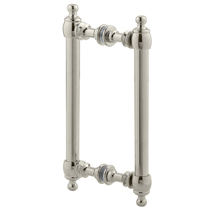 Polished Nickel 8" Antique Style Back to Back Handles