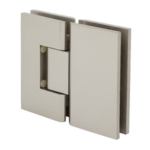 CRL Brushed Nickel Vienna 580 Series Glass-to-Glass Hinge with Internal 5 Degree Pin