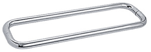 CRL Chrome 18" Back-to-Back Solid 3/4" Diameter Towel Bars Without Metal Washers