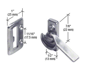 CRL Left Hand Sliding Window Latch with 7/8" Screw Holes