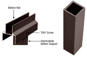 CRL Matte Bronze Intermediate Bottom Support