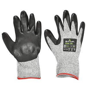 CRL Gray/Black Level 4 Cut Resistant Gloves - Large Size Pair