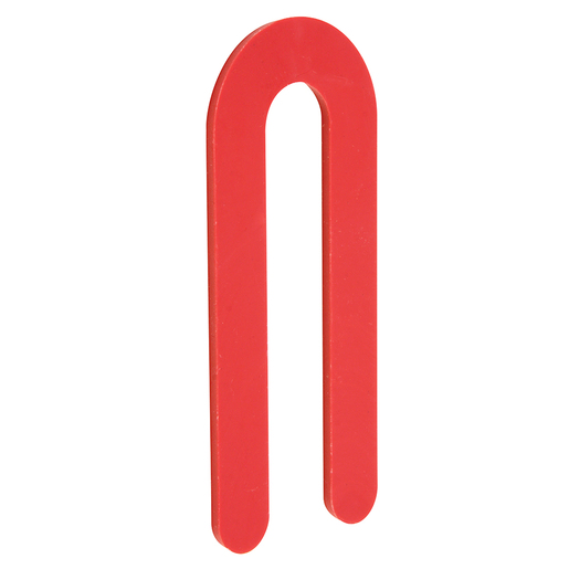 CRL Red 1/8" x 3-1/2" Plastic Horseshoe Shims