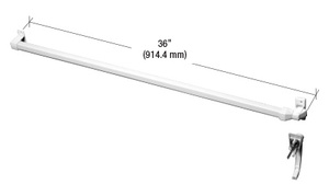 CRL White Screen and Storm Door Touch Bar Latch