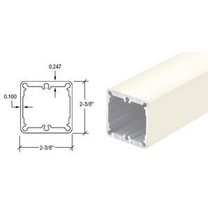 CRL Oyster White Heavy-Duty 241" Post Tubing