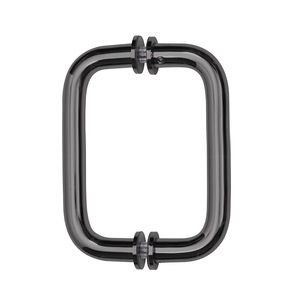 CRL Gun Metal 6" Tubular Back-to-Back 3/4" Diameter Shower Door Pull Handles