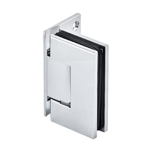 Polished Chrome Wall Mount with Offset Back Plate Maxum Series Hinge