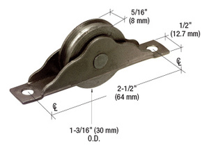 CRL 1-3/16" Steel Ball Bearing Sliding Door Roller