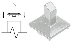 CRL Silver Metallic Intermediate Post Fitting