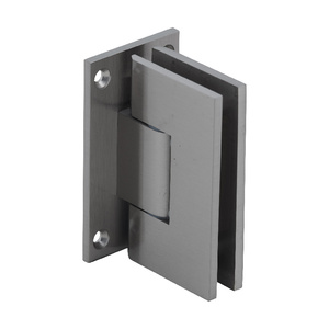 CRL Brushed Nickel Vienna 337 Series Adjustable Wall Mount Full Back Plate Hinge