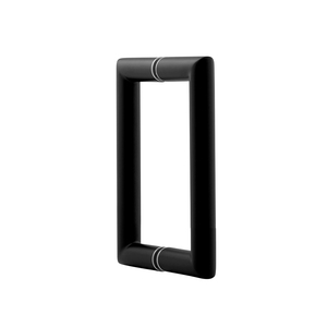 Matte Black 6" Mitered Style Back to Back Handles