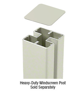 CRL Oyster White Cap for HD 180 Degree Center or End Posts