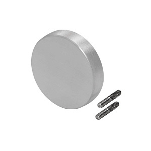 CRL-Blumcraft® Satin Anodized Decorative Flat End Caps for 338 Series Aluminum Cap Railings