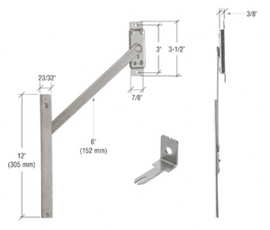 CRL 12" Window Limit Device With Key Release