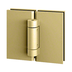 CRL CLEAR SPACE™ Polished Brass Replacement 180º Glass-to-Glass Hinge