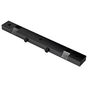 CRL Black Stainless Door Stop/Strike for Double Doors