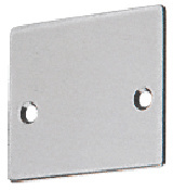 CRL Brushed Stainless End Cap with Screws for NH2 Series Wide U-Channel