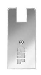 CRL Polished Stainless End Cap for 4" Square Wedge-Lock® Door Rail