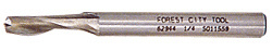 CRL High Speed Steel Spiral Single Flute Aluminum Cutting Router Bit