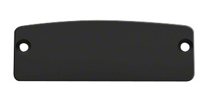 CRL Matte Black 500X Series Decorative End Cap