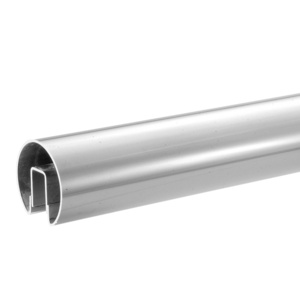 CRL Polished Stainless 2-1/2" Premium Cap Rail for 1/2" Glass - 168"