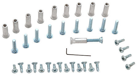 CRL Satin Anodized Replacement Screw Pack for 100/150 Series Continuous Geared Hinges