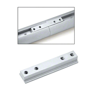 CRL-Blumcraft® Satin Anodized 180º Splice Plate for Blumcraft Hand Rails