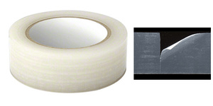 CRL Marcy® Clear 1-1/2" Vinyl Molding Retention Tape - Without Warning