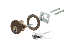 CRL Dark Bronze Rim Keyed Cylinder - Schlage® 'C' Keyway - Keyed Alike